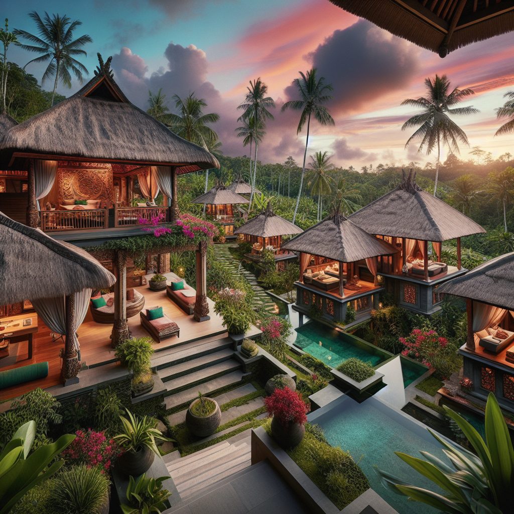 Villas in Bali with Open-Air Bathrooms and Tropical Views