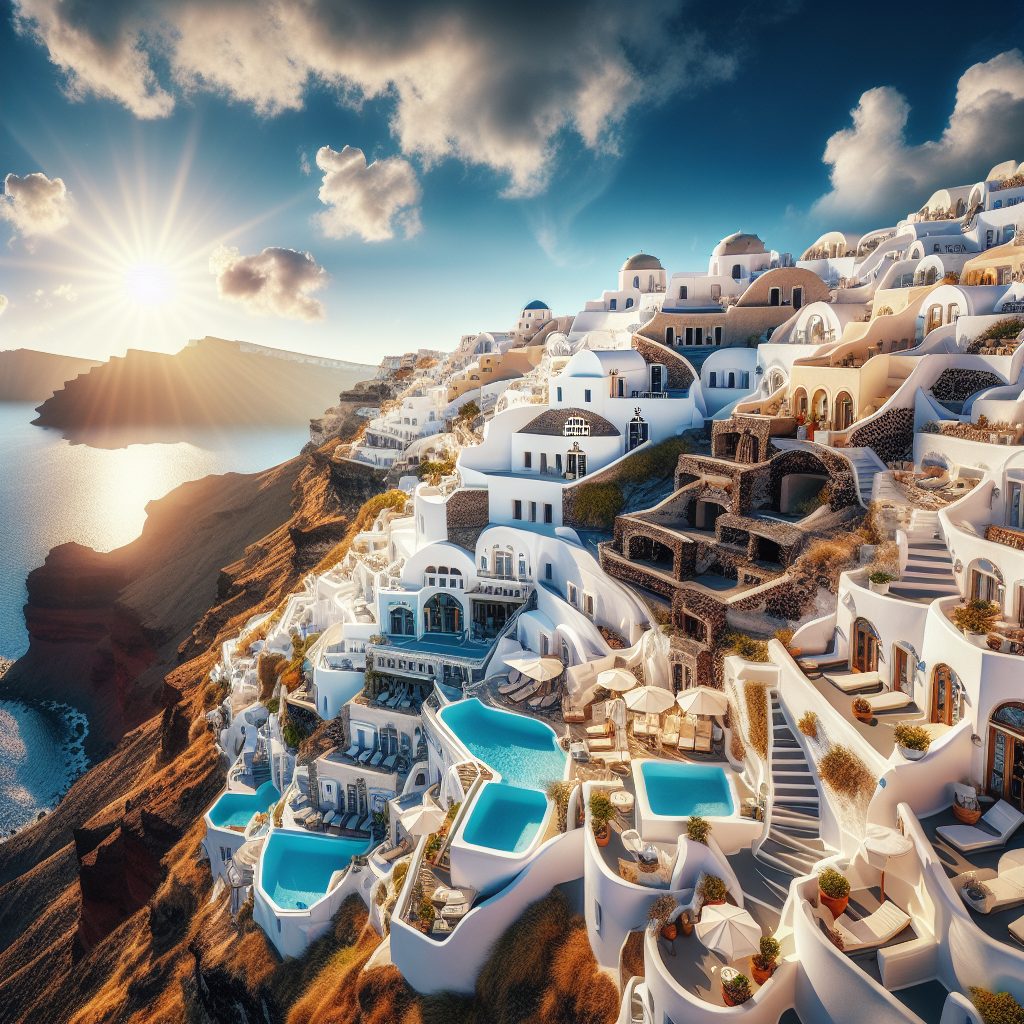 Hotels in Santorini with Caldera Cliffside Views