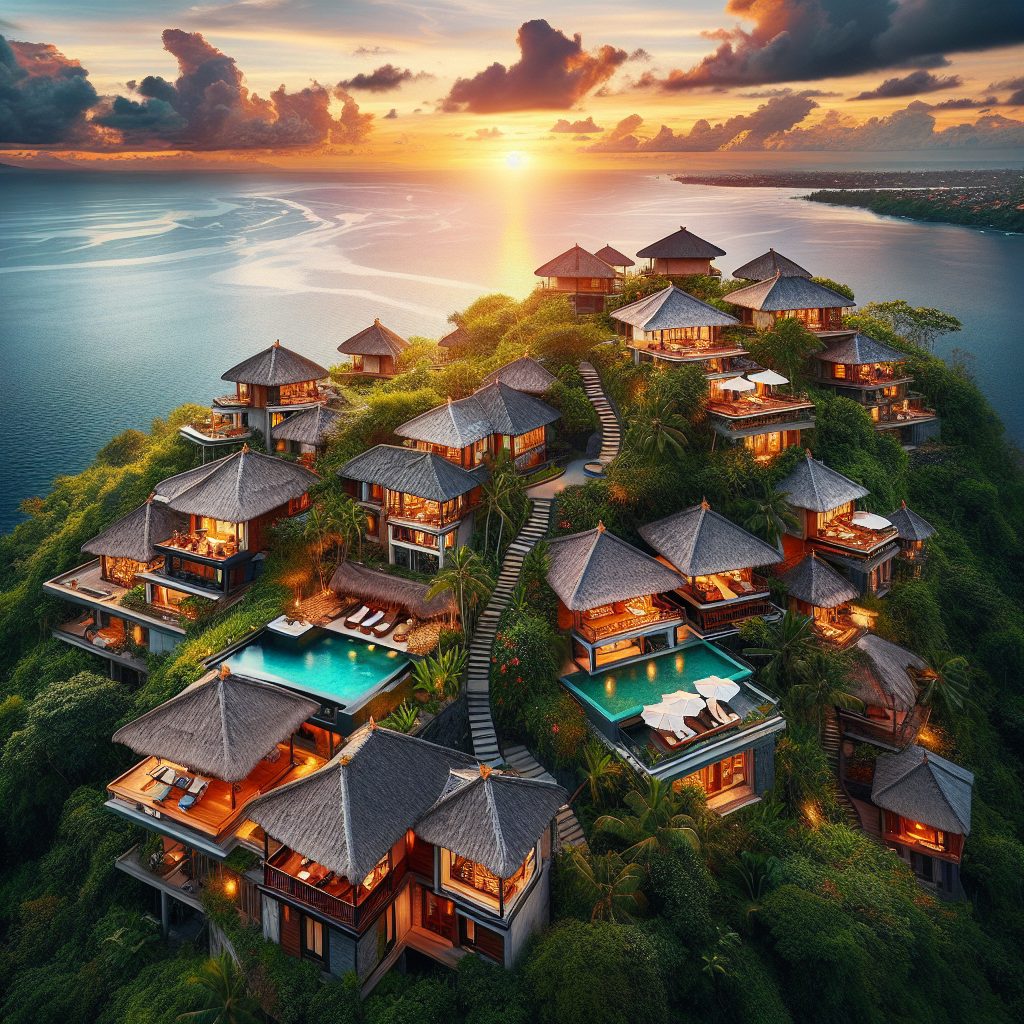 Villas in Bali with Sunset Views Over the Ocean